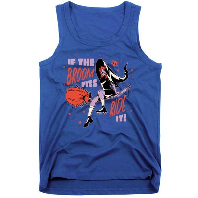 If The Boom Fits Ride It Halloween Witch Tank Top