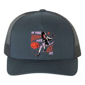 If The Boom Fits Ride It Halloween Witch Yupoong Adult 5-Panel Trucker Hat