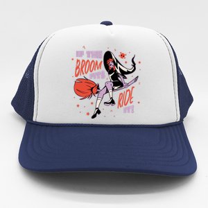 If The Boom Fits Ride It Halloween Witch Trucker Hat