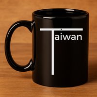 Iconic Taiwan Badminton Team Inspired Funny Flag Design 11oz C Handle Ceramic Mug