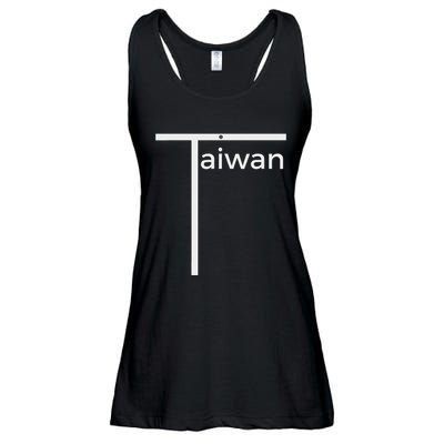 Iconic Taiwan Badminton Team Inspired Funny Flag Design Ladies Essential Flowy Tank