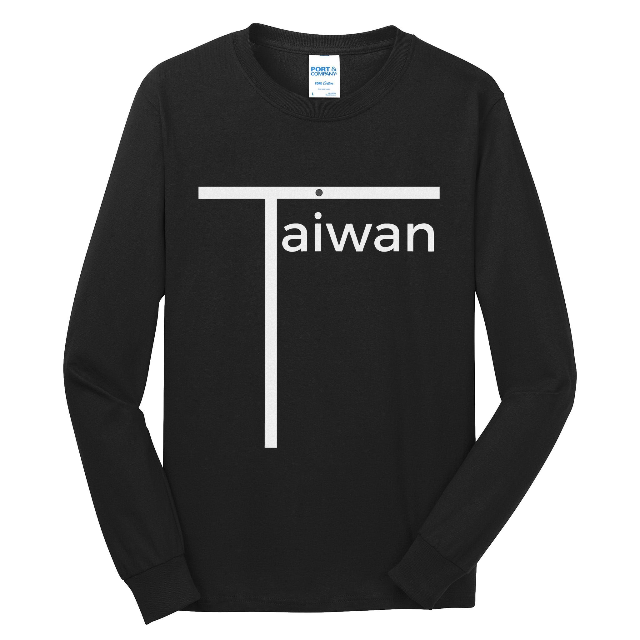 Iconic Taiwan Badminton Team Inspired Funny Flag Design Tall Long Sleeve T-Shirt