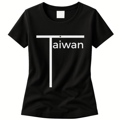 Iconic Taiwan Badminton Team Inspired Funny Flag Design Womens T-Shirt