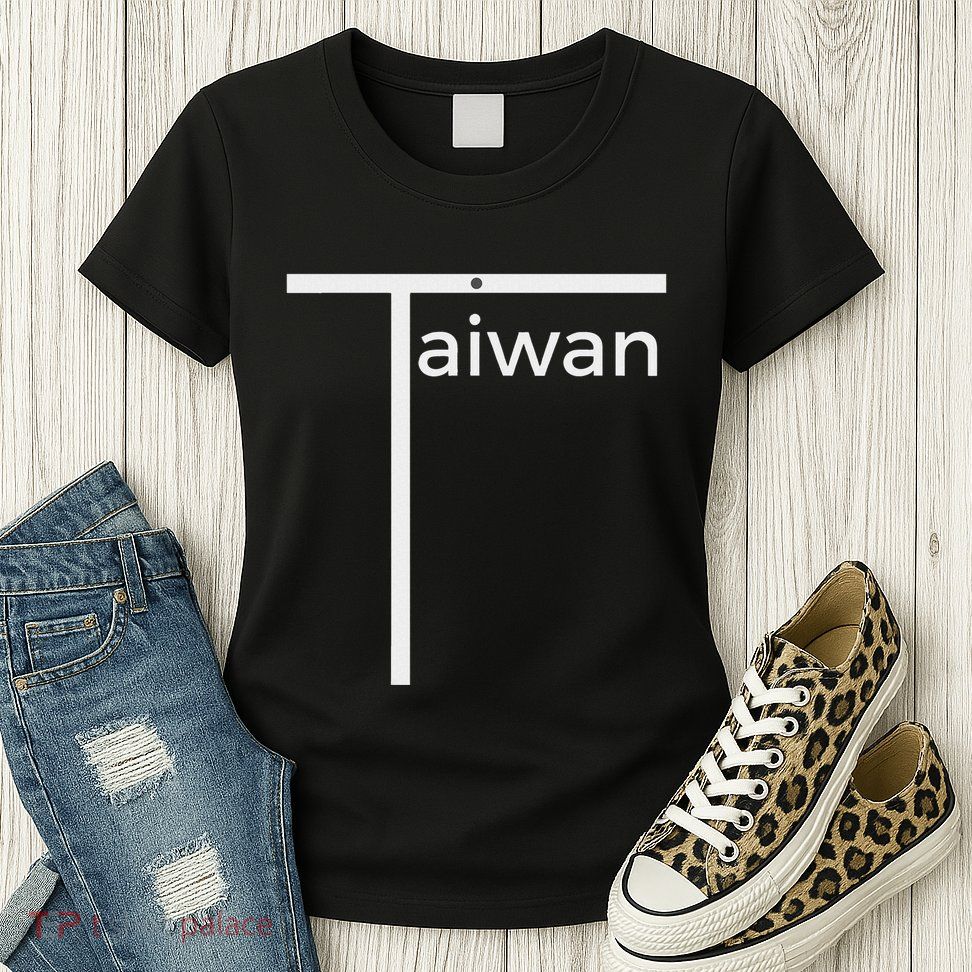 Iconic Taiwan Badminton Team Inspired Funny Flag Design Womens T-Shirt