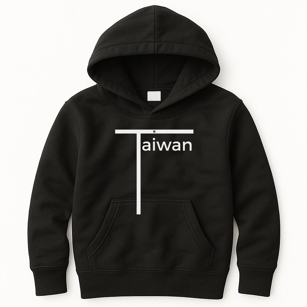 Iconic Taiwan Badminton Team Inspired Funny Flag Design Kids Hoodie