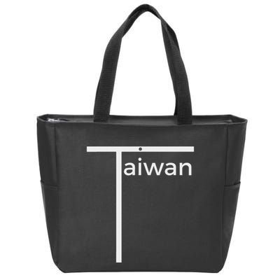 Iconic Taiwan Badminton Team Inspired Funny Flag Design Zip Tote Bag