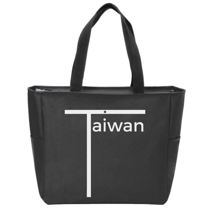 Iconic Taiwan Badminton Team Inspired Funny Flag Design Zip Tote Bag