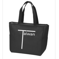 Iconic Taiwan Badminton Team Inspired Funny Flag Design Zip Tote Bag