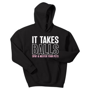 It Takes Balls Spay And Neuter Your Pets Funny Kids Hoodie