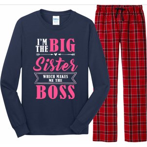 I'm The Big Sister Which Makes Me The Boss Girl Long Sleeve Pajama Set