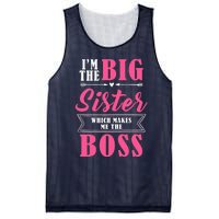 I'm The Big Sister Which Makes Me The Boss Girl Mesh Reversible Basketball Jersey Tank