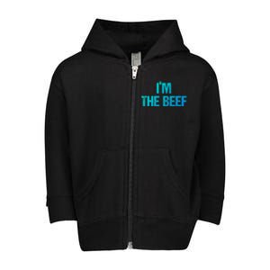 IM The Beef Gift Toddler Zip Fleece Hoodie