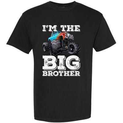 I'm The Big Brother Funny Monster Truck Garment-Dyed Heavyweight T-Shirt