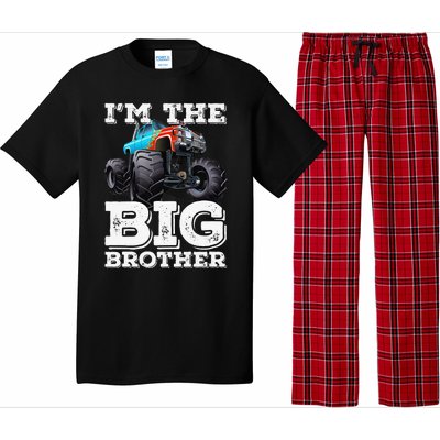 I'm The Big Brother Funny Monster Truck Pajama Set