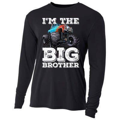 I'm The Big Brother Funny Monster Truck Cooling Performance Long Sleeve Crew