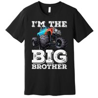 I'm The Big Brother Funny Monster Truck Premium T-Shirt