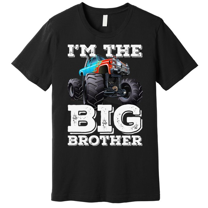 I'm The Big Brother Funny Monster Truck Premium T-Shirt