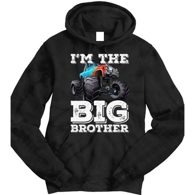 I'm The Big Brother Funny Monster Truck Tie Dye Hoodie