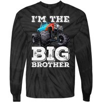 I'm The Big Brother Funny Monster Truck Tie-Dye Long Sleeve Shirt