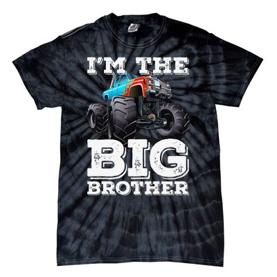 I'm The Big Brother Funny Monster Truck Tie-Dye T-Shirt