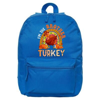 Im The Brother Turkey Thanksgiving Family Dabbing Turkey Great Gift 16 in Basic Backpack