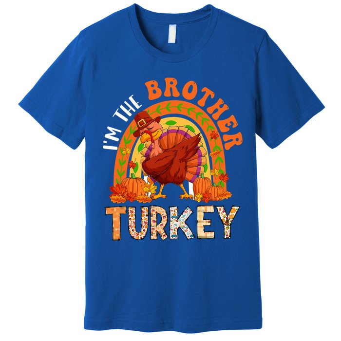 Im The Brother Turkey Thanksgiving Family Dabbing Turkey Great Gift Premium T-Shirt