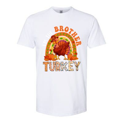 Im The Brother Turkey Thanksgiving Family Dabbing Turkey Great Gift Softstyle CVC T-Shirt