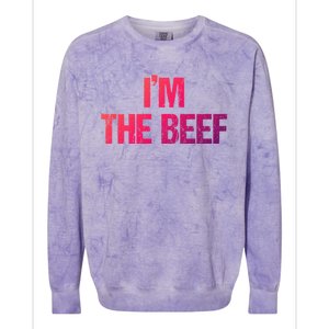 IM The Beef Gift Colorblast Crewneck Sweatshirt