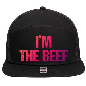 IM The Beef Gift 7 Panel Mesh Trucker Snapback Hat