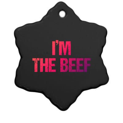 IM The Beef Gift Ceramic Star Ornament