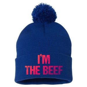 IM The Beef Gift Pom Pom 12in Knit Beanie