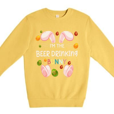 I'm The Beer Ing Bunny Funny Matching Family Easter Day Gift Premium Crewneck Sweatshirt