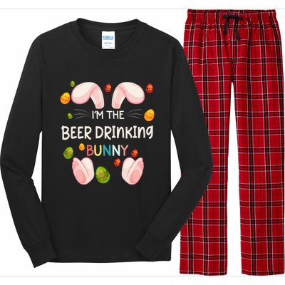 I'm The Beer Ing Bunny Funny Matching Family Easter Day Gift Long Sleeve Pajama Set