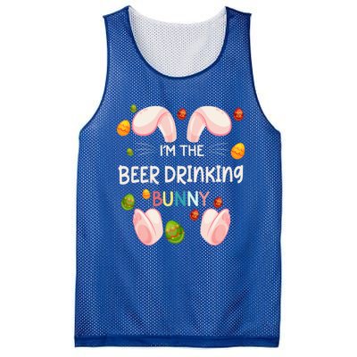 I'm The Beer Ing Bunny Funny Matching Family Easter Day Gift Mesh Reversible Basketball Jersey Tank