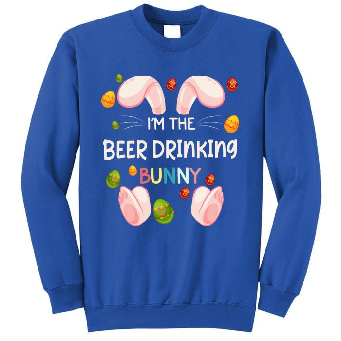 I'm The Beer Ing Bunny Funny Matching Family Easter Day Gift Tall Sweatshirt