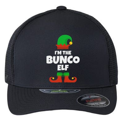 IM The Bunco Elf Family Pajama Christmas Funny Bunko Player Flexfit Unipanel Trucker Cap