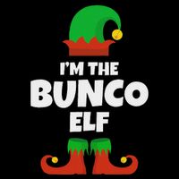 IM The Bunco Elf Family Pajama Christmas Funny Bunko Player Flexfit Unipanel Trucker Cap