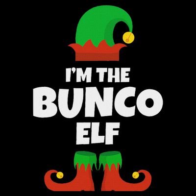IM The Bunco Elf Family Pajama Christmas Funny Bunko Player T-Shirt
