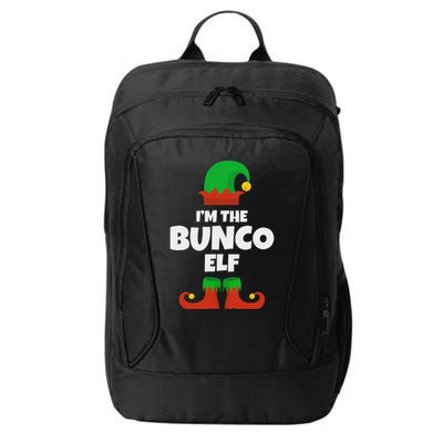 IM The Bunco Elf Family Pajama Christmas Funny Bunko Player City Backpack