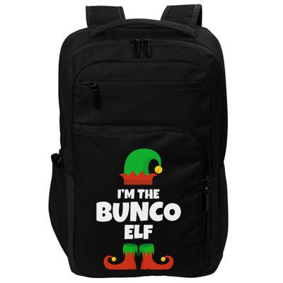 IM The Bunco Elf Family Pajama Christmas Funny Bunko Player Impact Tech Backpack