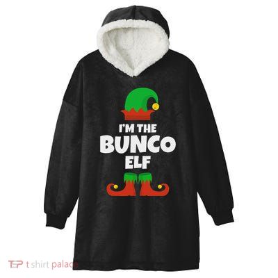 IM The Bunco Elf Family Pajama Christmas Funny Bunko Player Hooded Wearable Blanket