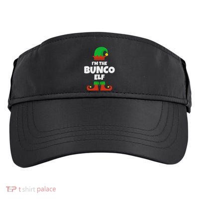 IM The Bunco Elf Family Pajama Christmas Funny Bunko Player Adult Drive Performance Visor