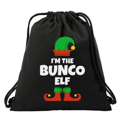 IM The Bunco Elf Family Pajama Christmas Funny Bunko Player Drawstring Bag