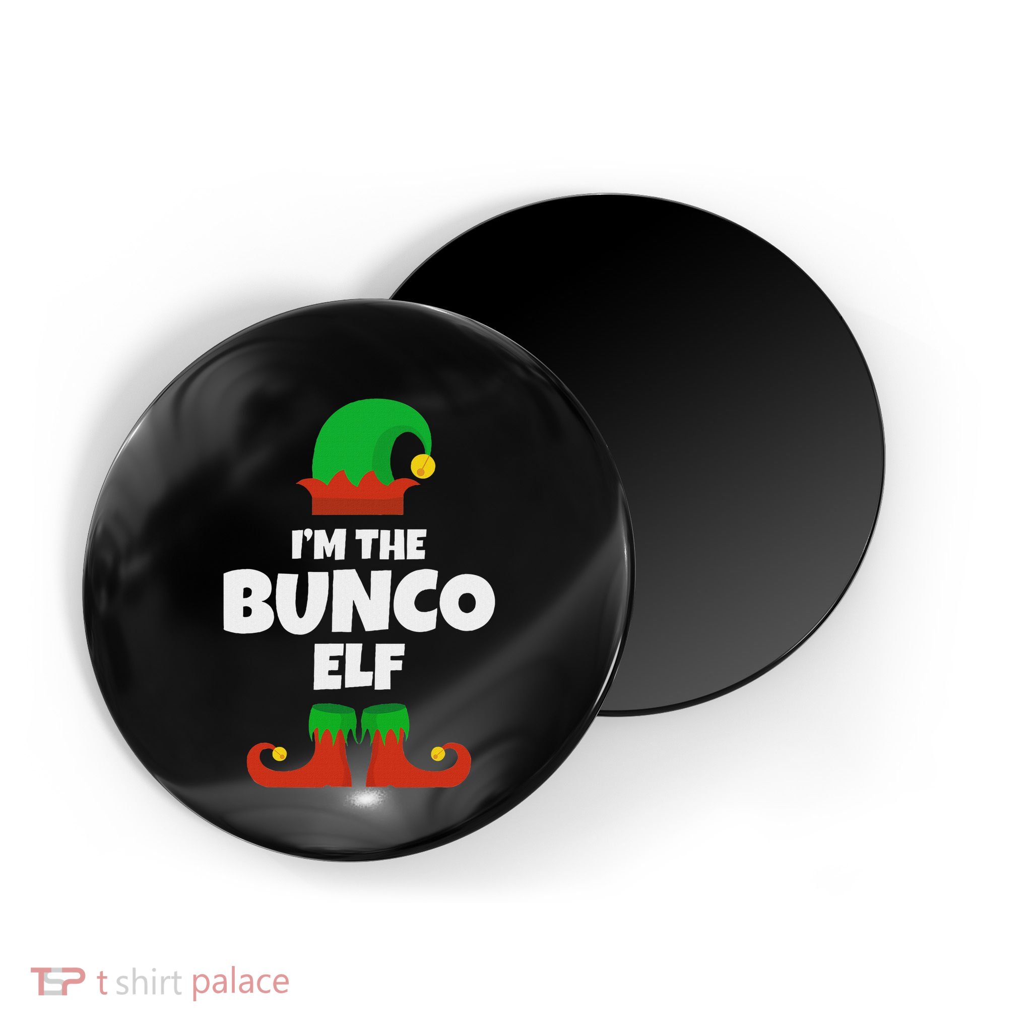 IM The Bunco Elf Family Pajama Christmas Funny Bunko Player Magnet