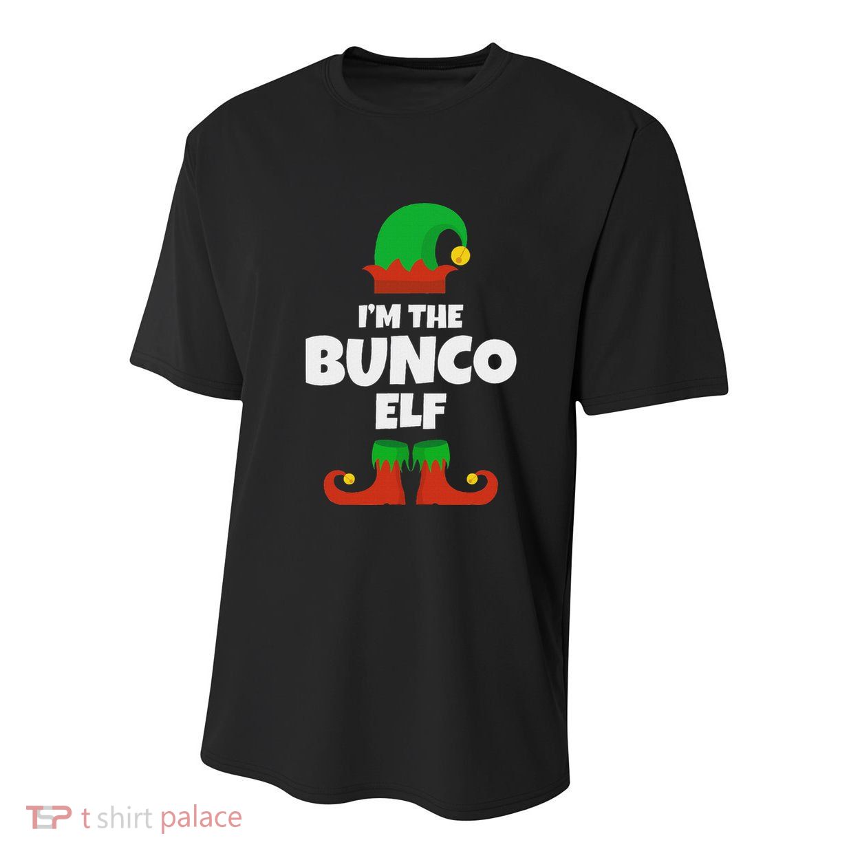 IM The Bunco Elf Family Pajama Christmas Funny Bunko Player Youth Performance Sprint T-Shirt