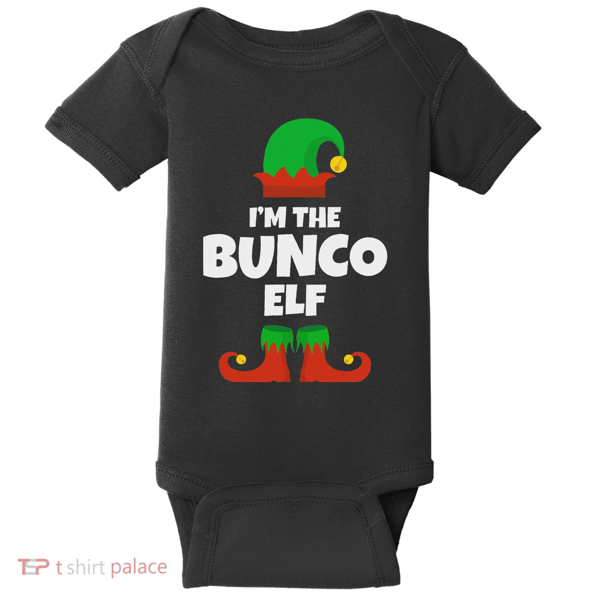 IM The Bunco Elf Family Pajama Christmas Funny Bunko Player Baby Bodysuit