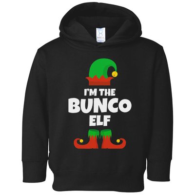 IM The Bunco Elf Family Pajama Christmas Funny Bunko Player Toddler Hoodie