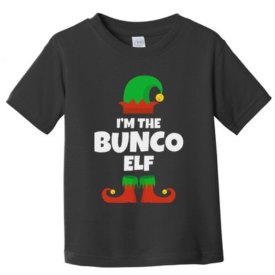 IM The Bunco Elf Family Pajama Christmas Funny Bunko Player Toddler T-Shirt