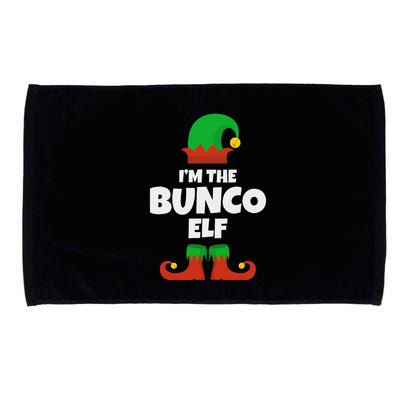IM The Bunco Elf Family Pajama Christmas Funny Bunko Player Microfiber Hand Towel