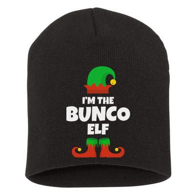 IM The Bunco Elf Family Pajama Christmas Funny Bunko Player Short Acrylic Beanie